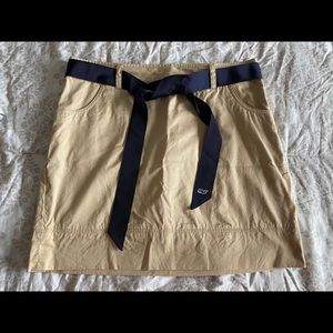 Vineyard Vines Women Tan Skirt w/ Ribbon Belt - 8